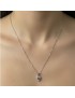 Collana con Ciondolo a Cuore con Strass