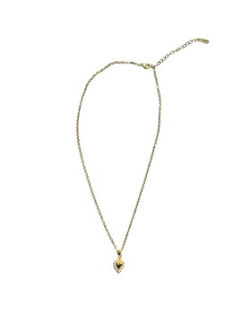 Collana con Ciondolo a Cuore con Strass