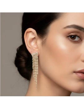 Pendenti a Cascata con Strass