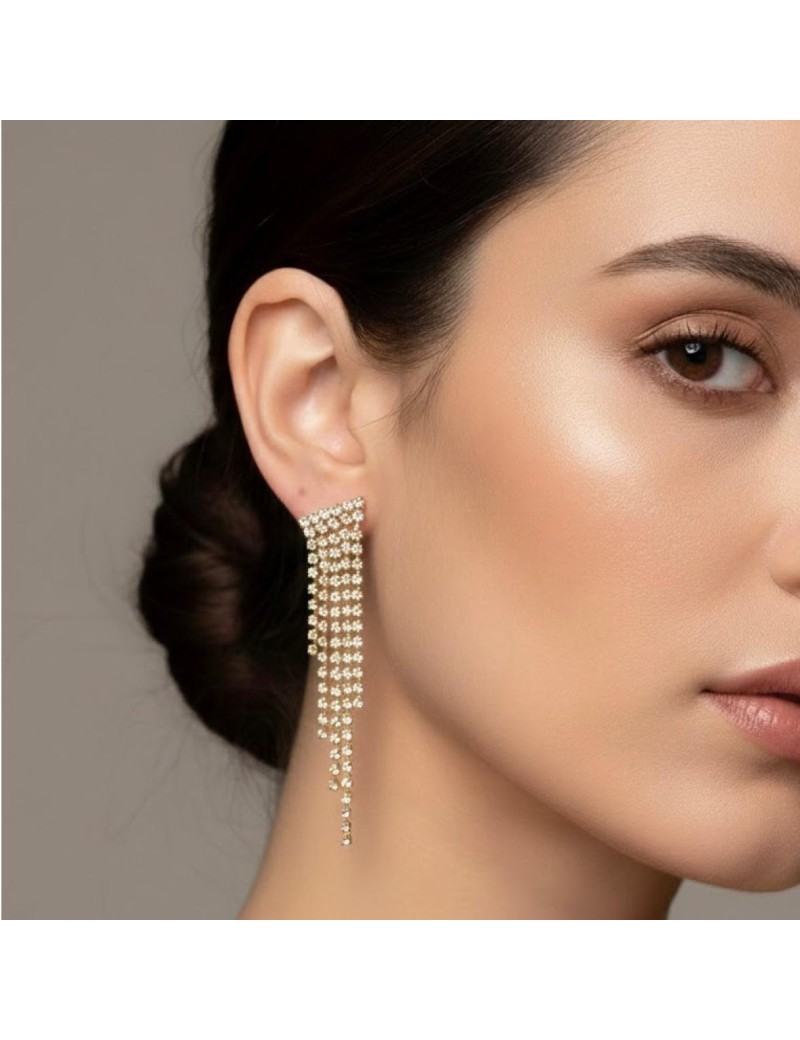 Pendenti a Cascata con Strass